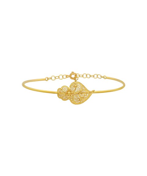 Pereirinha Coração de Chama Joia Pulseira Bangle Ouro 19.2K Mulher PL0147 Pereirinha Coração de Chama Joia Pulseira Bangle Ouro 19.2K Mulher PL0147