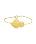 Nana Coração de Chama Joia Pulseira Bangle Mulher PL0181D