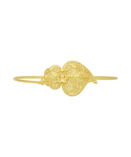 Nana Coração de Chama Joia Pulseira Bangle Mulher PL0181D