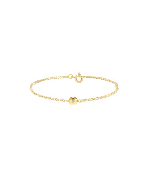DonaZinda Trevo Joia Pulseira Ouro 19.2K Menina 194PU022 DonaZinda Trevo Joia Pulseira Ouro 19.2K Menina 194PU022