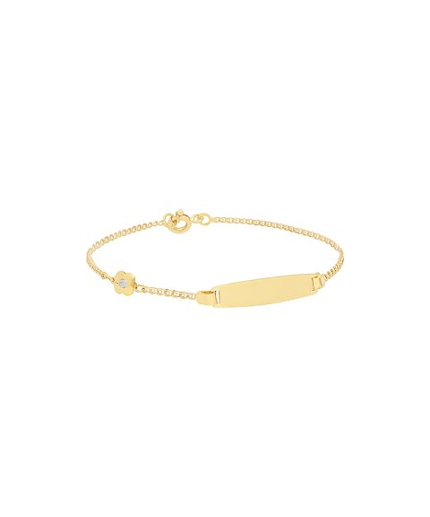 DonaZinda Flor Joia Pulseira Ouro 19.2K Menina 194PU023 DonaZinda Flor Joia Pulseira Ouro 19.2K Menina 194PU023