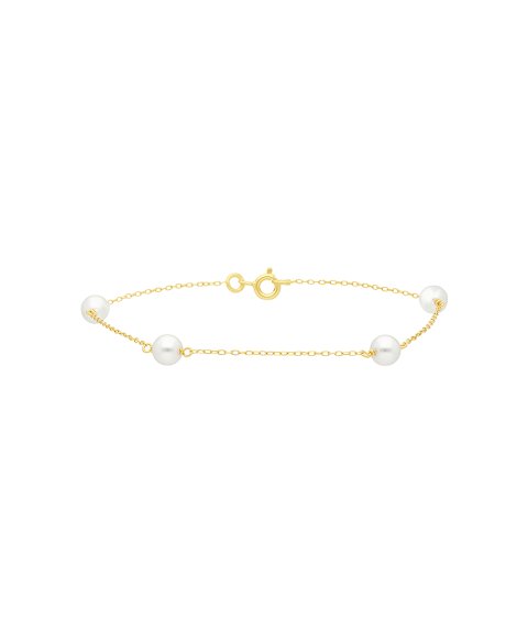 DonaZinda Pérola Joia Pulseira Ouro 19.2K PUL11 DonaZinda Pérola Joia Pulseira Ouro 19.2K PUL11