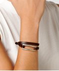 Uno de 50 Double Trapped Joia Pulseira Mulher PUL1765MARMTL0M Uno de 50 Double Trapped Joia Pulseira Mulher PUL1765MARMTL0M