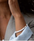 Mesh Pérolas Joia Pulseira PUL307