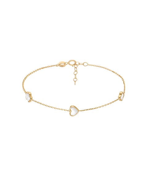 DonaZinda Coração e Flor Joia Pulseira Ouro 19.2 K Mulher PULAK03 DonaZinda Coração e Flor Joia Pulseira Ouro 19.2 K Mulher PULAK03