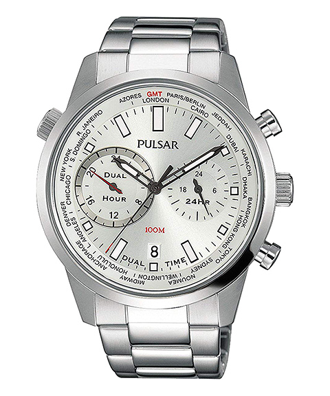 Pulsar Business Relógio Dual Time Homem PY7001X1 Pulsar Business Relógio Dual Time Homem PY7001X1