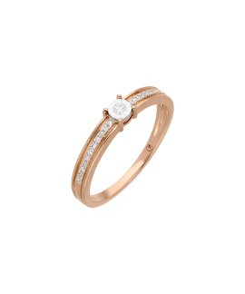 Encantus Romance Joia Anel Ouro 19.2K e Diamante Mulher R0180060XPN