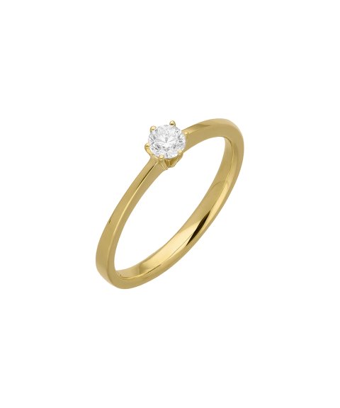 Encantus Joia Anel Ouro 19.2K e Diamante Mulher R1104036XYN