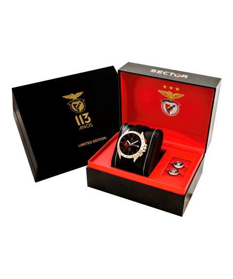 Sector 720 Sport Lisboa e Benfica 113 Anos Relógio Botões de Punho Limited Edition Homem R3271687014 Sector 720 Sport Lisboa e Benfica 113 Anos Relógio Botões de Punho Limited Edition Homem R3271687014