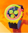Swatch Swatch Neon to the Max Pay! Relógio Cronógrafo SB06J101-5300