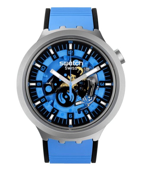 Swatch Big Bold Irony Azure Blue Daze Relógio SB07S106