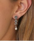 Portugal Jewels Lágrima Marcassites Joia Brincos Mulher SEMC00170W