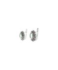 Portugal Jewels Azul Marcassites Joia Brincos Mulher SEMC00278B