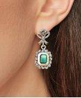 Portugal Jewels Laço Verde Marcassites Joia Brincos Mulher SEMC00443G Portugal Jewels Laço Verde Marcassites Joia Brincos Mulher SEMC00443G