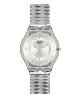 Swatch Lifestyle Metal Knit Relógio Mulher SFM118M