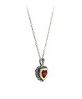 Portugal Jewels Vintage Vermelho Marcassites Joia Colar Mulher SNMC00242R