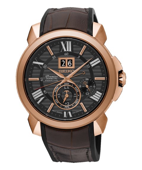 Seiko Premier Kinetic Perpetual Relógio Novak Djokovic Limited Edition Homem SNP146P1