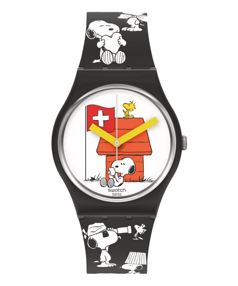Swatch Peanuts Grande Bracchetto Relógio SO28Z107