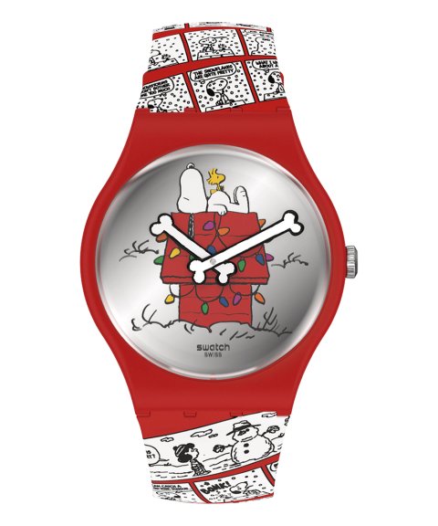 Swatch Peanuts Chomp! Relógio SO29Z109