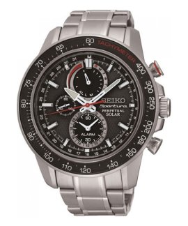 Seiko Sportura Solar Relógio Chronograph Perpetual Calendar Homem SSC357P1