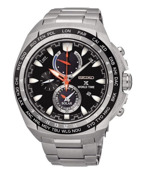 Seiko Prospex Solar Gift Set Relógio Chronograph World Time Homem SSC487P1EST Seiko Prospex Solar Gift Set Relógio Chronograph World Time Homem SSC487P1EST