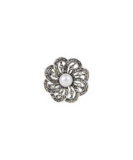 Portugal Jewels Flor Marcassites Joia Pregadeira Mulher STMC00436W