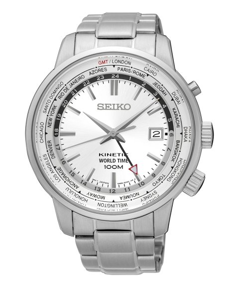 Seiko Kinetic World Time Relógio Homem SUN067P1