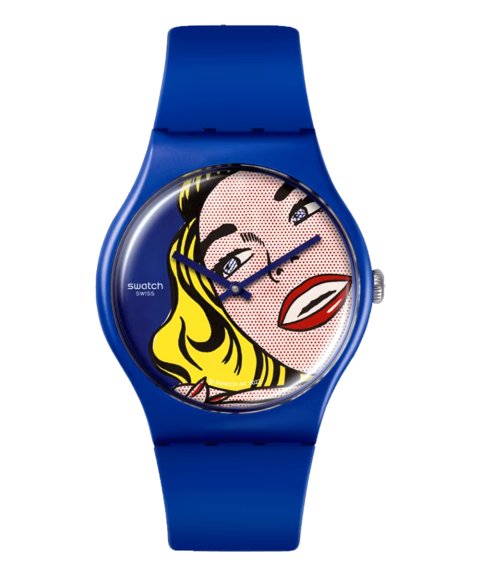 Swatch Girl by Roy Lichtenstein Relógio Art Journey 2023 SUOZ352