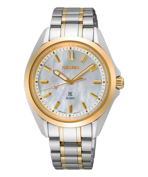 Seiko Prospex Ladies Bicolor Madrepérola Relógio Mulher SUR608J1