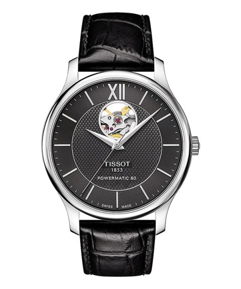 Tissot T- Tradition Powermatic 80 Open Heart Relógio Automatic Homem T063.907.16.058.00