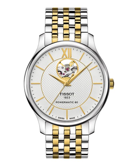 Tissot T- Tradition Powermatic 80 Open Heart Relógio Automatic Homem T063.907.22.038.00 Tissot T- Tradition Powermatic 80 Open Heart Relógio Automatic Homem T063.907.22.038.00