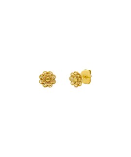 Pereirinha Flor Joia Brincos Ouro 19.2K Mulher TO0155
