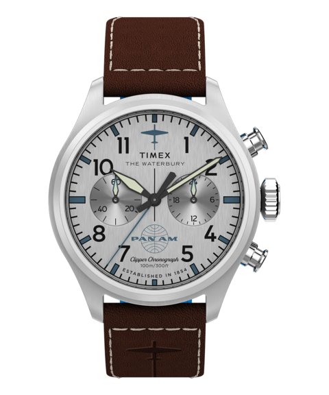 Timex Pan Am Waterbury Ace Chronograph Relógio Homem TW2Y38700