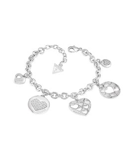 Guess Heart Devotion Joia Pulseira Mulher UBB82048-S