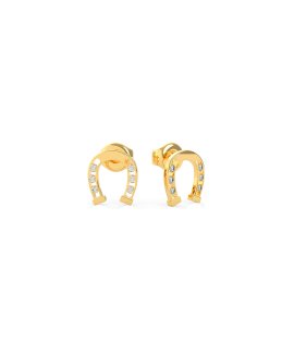 Guess Get Lucky Horseshoe Joia Brincos Mulher UBE29007