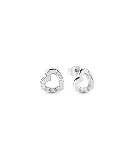 Guess Hearted Chain Joia Brincos Mulher UBE29058