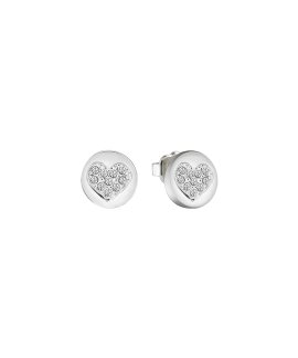 Guess Heart Devotion Joia Brincos Mulher UBE82042