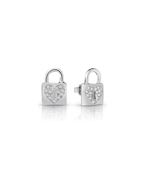 Guess Heart Lock Joia Brincos Mulher UBE85053 Guess Heart Lock Joia Brincos Mulher UBE85053
