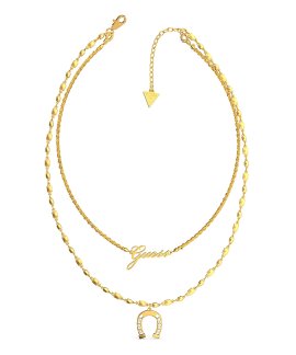 Guess Get Lucky Horseshoe Joia Colar Mulher UBN29007