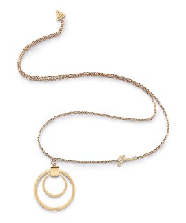 Guess Eternal Circles Joia Colar Mulher UBN29031