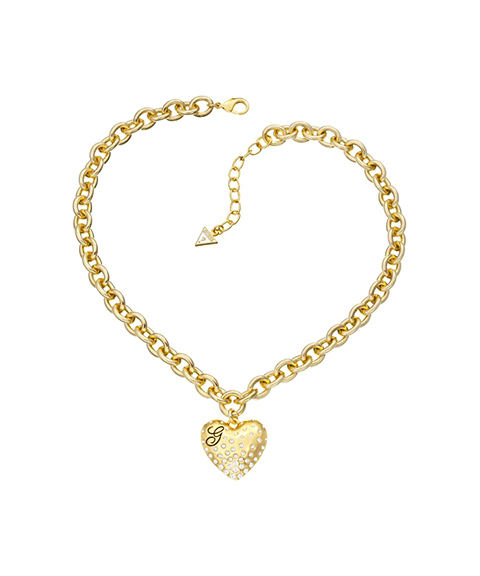 Guess Glossy Hearts Joia Colar Mulher UBN51434 Guess Glossy Hearts Joia Colar Mulher UBN51434