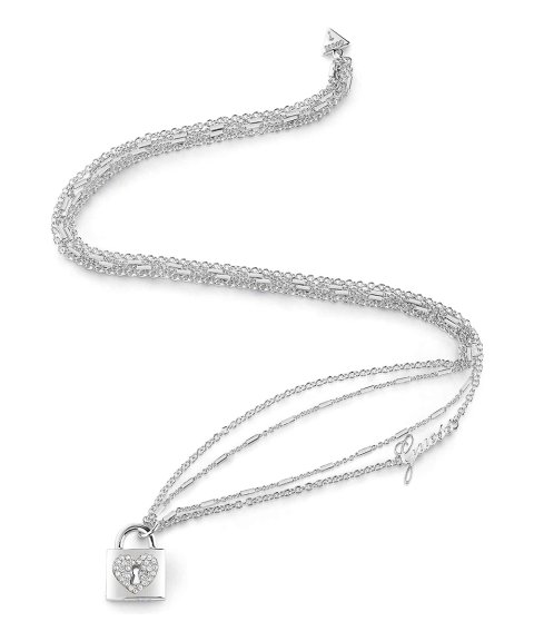 Guess Heart Lock Joia Colar Mulher UBN85062 Guess Heart Lock Joia Colar Mulher UBN85062
