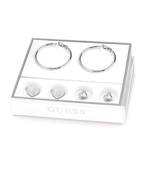Guess Hoops I Did It Again Set Joia Brincos Set Mulher UBS84004 Guess Hoops I Did It Again Set Joia Brincos Set Mulher UBS84004