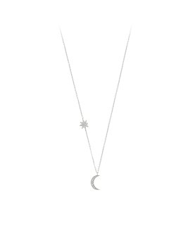 Unike Jewellery Mix and Match Moon and Stars Joia Colar Mulher UK.CL.1204.0066