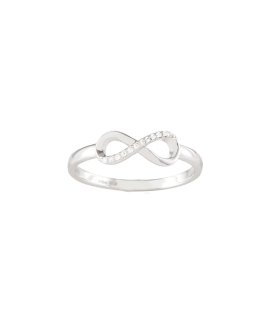 Unike Jewellery Classy and Chic Shinny Infinite Joia Anel Mulher UK.AN.1204.0048