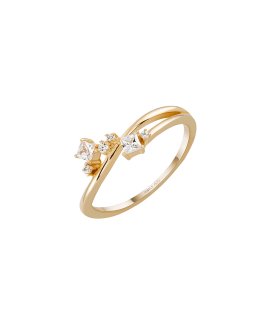 Unike Jewellery Classy Multiple Solitaire Joia Anel Mulher UK.AN.1204.0447