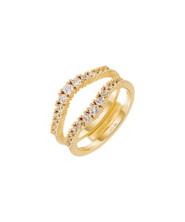 Unike Jewellery Mia Rose Base Gold Joia Anel Mulher UK.AN.1204.0508