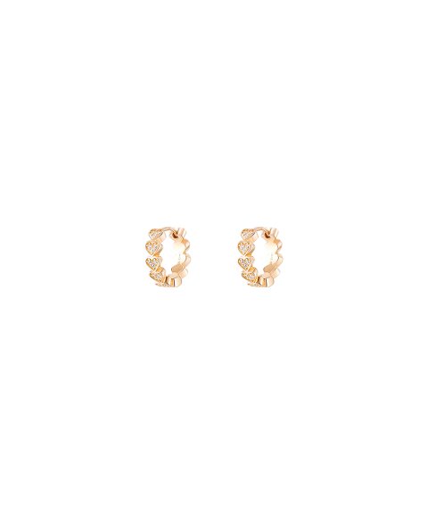 Unike Jewellery Matchy Hearts Gold Joia Brincos Mulher UK.AR.1204.0043