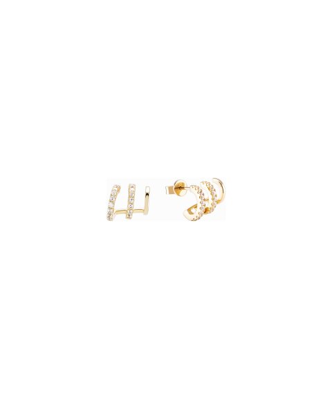 Unike Jewellery Mia Rose Shiny Gold Joia Brincos Mulher UK.BR.1204.0135