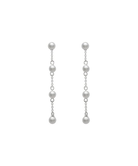 Unike Jewellery Pearls Chain Silver Joia Brincos Mulher UK.BR.1204.0161 Unike Jewellery Pearls Chain Silver Joia Brincos Mulher UK.BR.1204.0161